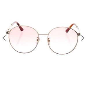 Gucci Sylvie web accented round sunglasses